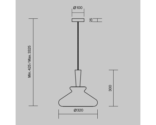 Подвесной светильник Maytoni MOD405PL-01W