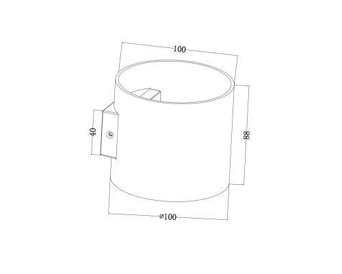 Настенный светильник (бра) Technical C066WL-01W