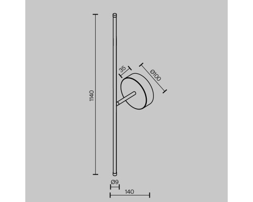 Настенный светильник (бра) Technical C084WL-L18BS2.7K