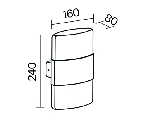 Настенный светильник (бра) Outdoor O442WL-L12GF3K