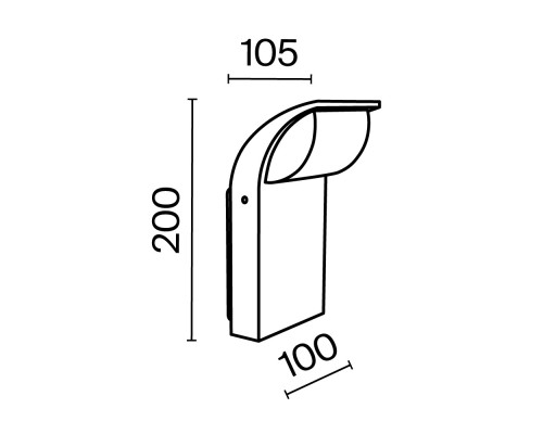 Настенный светильник (бра) Outdoor O446WL-L7GF3K