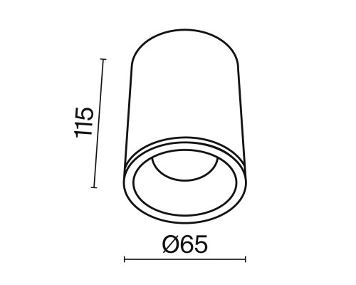 Потолочный светильник Technical C029CL-01-S-B