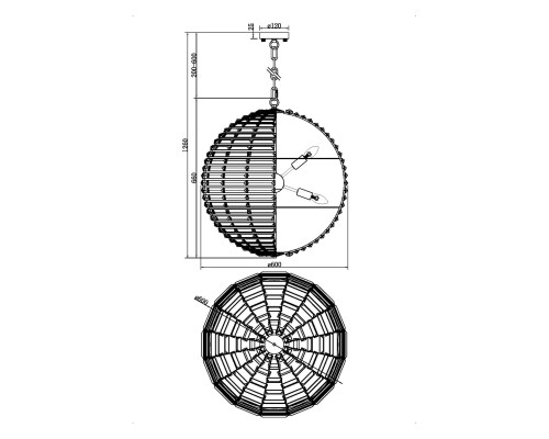 Подвесной светильник Maytoni MOD092PL-08CH