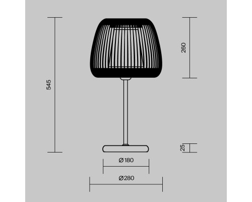 Настольный светильник Maytoni MOD409TL-01B