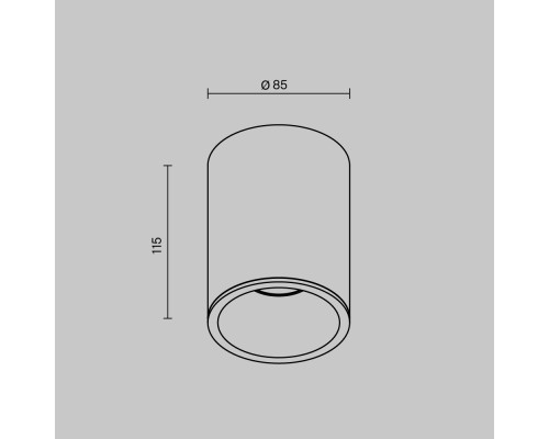 Потолочный светильник Technical C029CL-01B