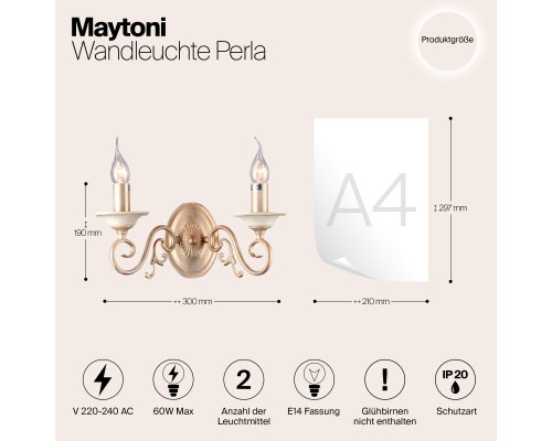 Настенный светильник (бра) Maytoni ARM337-02-R