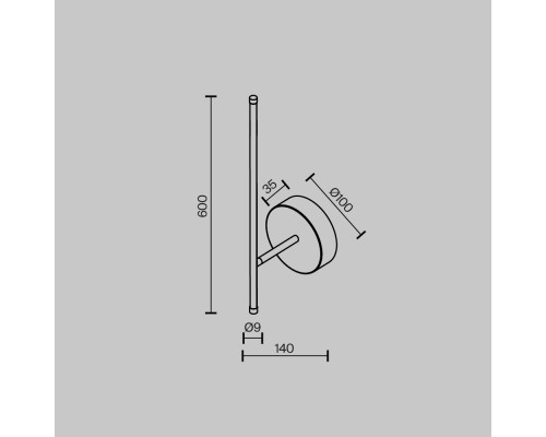 Настенный светильник (бра) Technical C085WL-L7BS2.7K