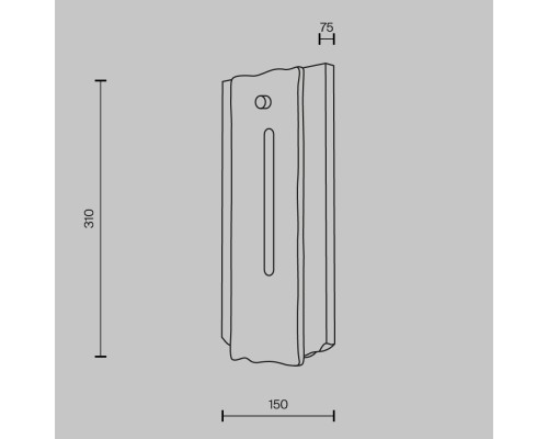 Настенный светильник (бра) Maytoni MOD523WL-L15BG3K