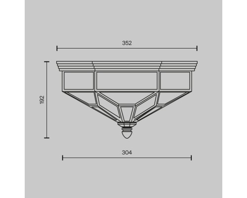 Потолочный светильник Maytoni H356-CL-03-BZ