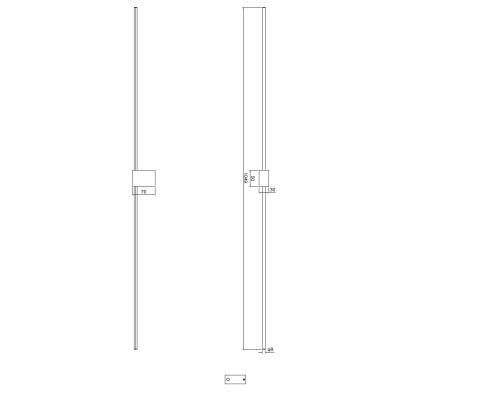 Настенный светильник (бра) Technical C071WL-L12GB3K