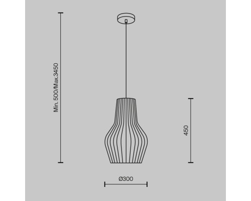 Подвесной светильник Maytoni MOD191PL-01W1