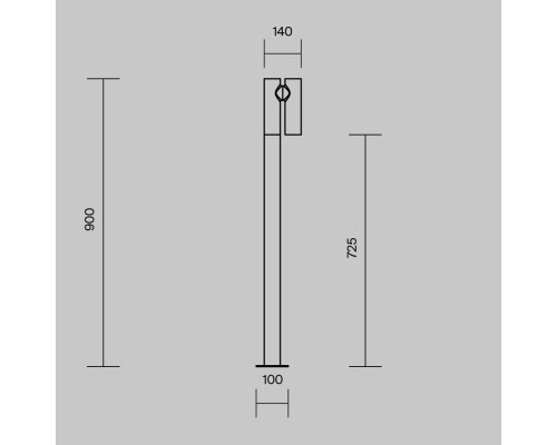 Ландшафтный светильник Outdoor O494FL-L10B3K