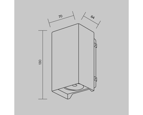 Настенный светильник (бра) Outdoor O570WL-L10B3K
