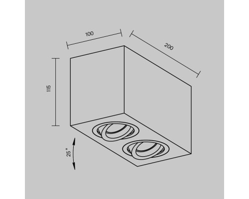 Потолочный светильник Technical C017CL-02B