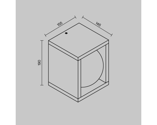 Настенный светильник (бра) Outdoor O483WL-L10GF3K