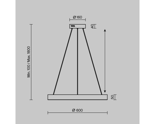 Подвесной светильник Maytoni MOD415PL-L45BS4K