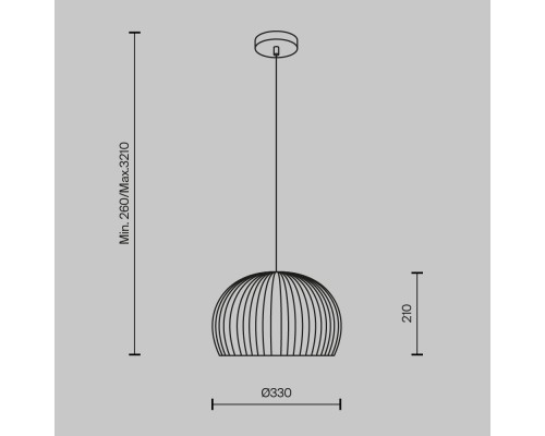 Подвесной светильник Maytoni MOD195PL-01W