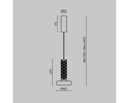 Подвесной светильник Maytoni MOD514PL-L15W3K