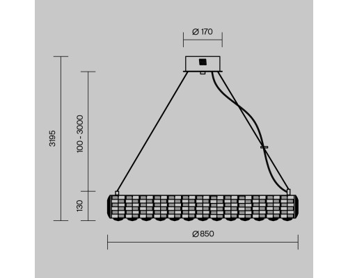 Подвесной светильник Maytoni MOD336PL-L170G3K