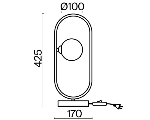 Настольный светильник Freya FR5233TL-01BS