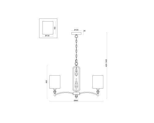 Подвесная люстра Freya Riverside FR1007PL-05N