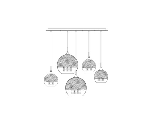 Подвесной светильник Maytoni P140-PL-170-5-G