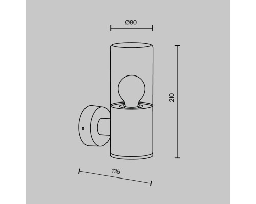 Настенный светильник (бра) Outdoor O432WL-01GF