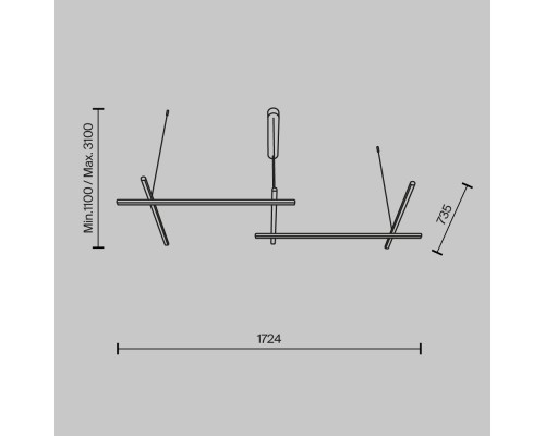 Подвесной светильник Maytoni MOD278PL-L86G3K1
