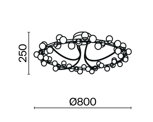 Потолочный светильник Maytoni MOD081CL-L48G3K
