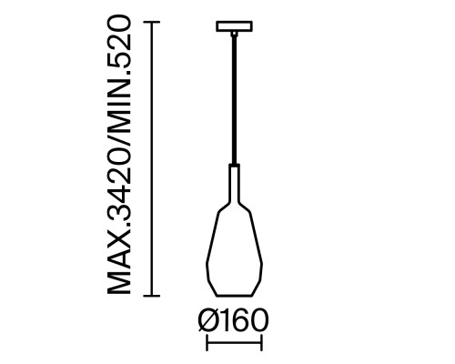 Подвесной светильник Maytoni MOD271PL-01B8
