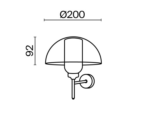 Настенный светильник (бра) Maytoni MOD177WL-01B