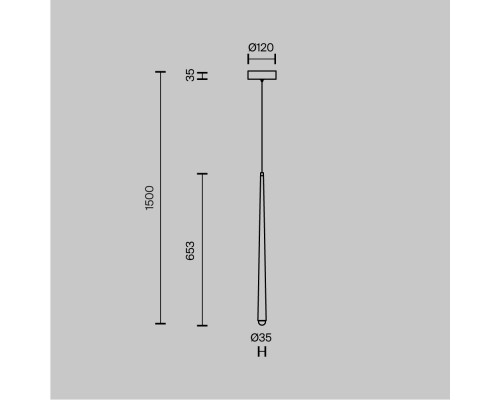 Подвесной светильник Maytoni MOD132PL-L6BK