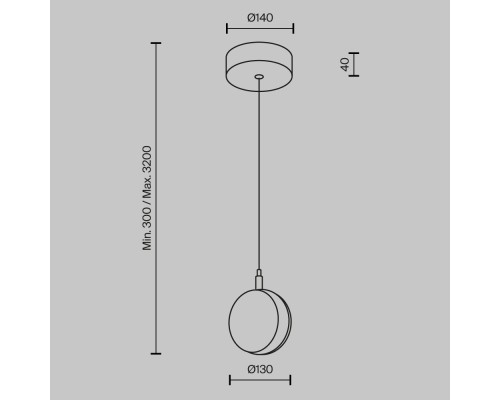 Подвесной светильник Maytoni MOD299PL-L10BS3K