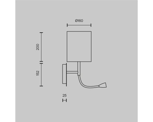 Настенный светильник (бра) Maytoni MOD617WL-01CH