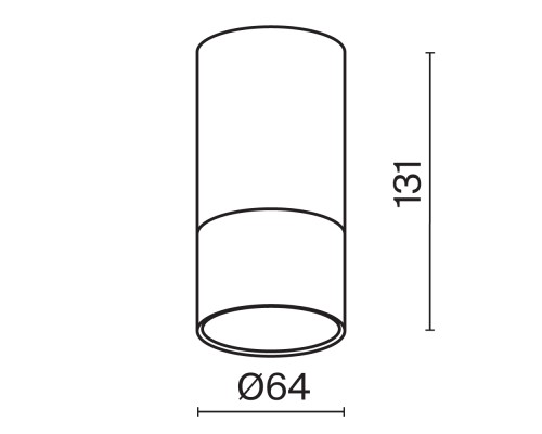Потолочный светильник Technical C007CW-01B
