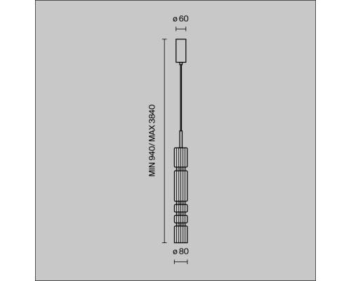 Подвесной светильник Maytoni MOD272PL-L12BS3K