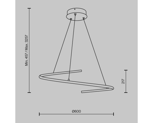 Подвесной светильник Maytoni MOD242PL-L33BK