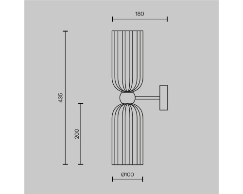 Настенный светильник (бра) Maytoni MOD302WL-02W