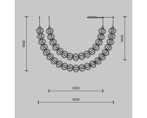 Подвесной светильник Maytoni MOD216PL-L55G3K