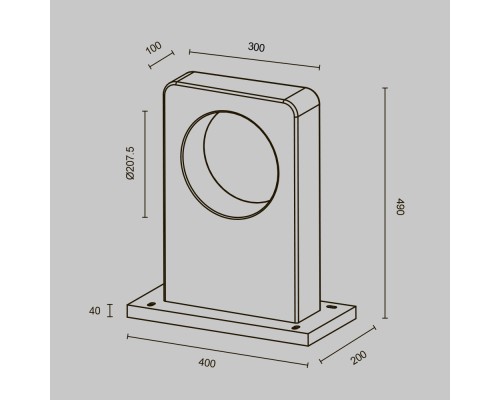 Ландшафтный светильник Outdoor O469FL-L7CM3K