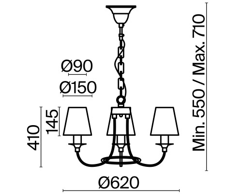 Люстра Freya FR4402-PL-03-GB