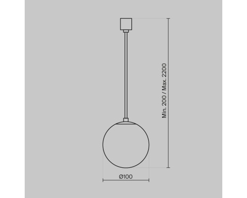 Подвесной светильник Technical P039PL-5W3K-10-B