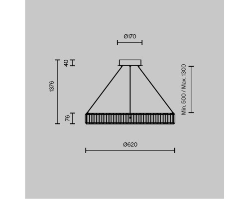 Подвесной светильник Maytoni P097PL-L36BS3K1