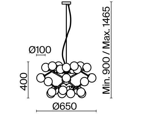Подвесной светильник Maytoni MOD545PL-24BS