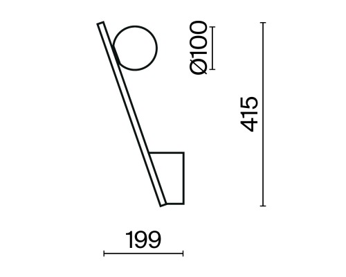 Настенный светильник (бра) Maytoni MOD175WL-01G