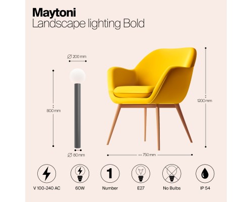 Ландшафтный светильник Outdoor O598FL-01GR