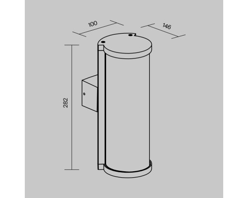 Настенный светильник (бра) Outdoor O451WL-01GF