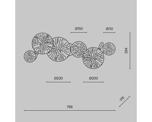 Настенный светильник (бра) Maytoni MOD082WL-04G