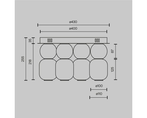 Потолочный светильник Maytoni MOD273CL-L60G3K