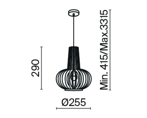 Подвесной светильник Maytoni MOD193PL-01W